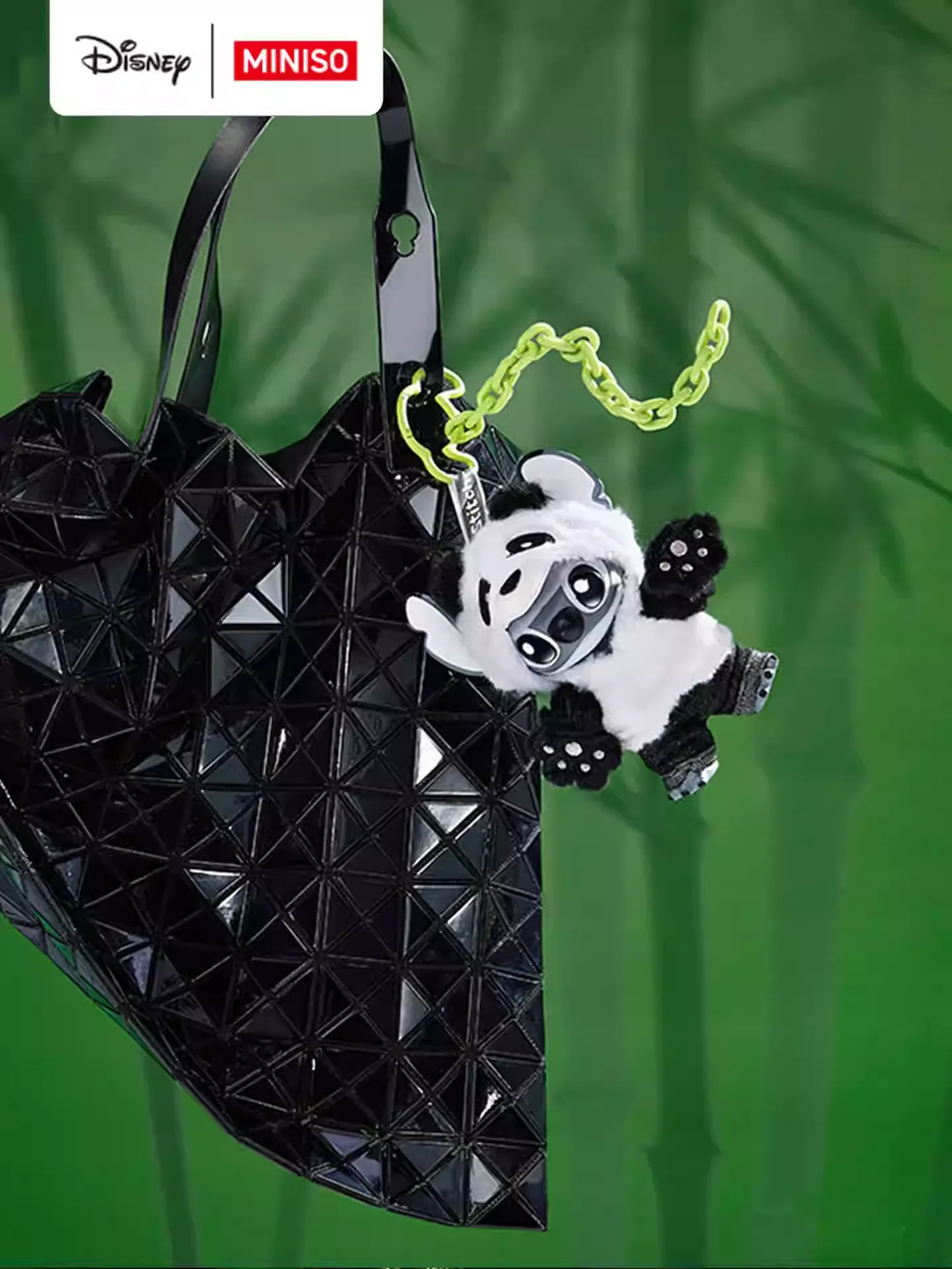 Original MINISO Disney Stitch GenZ Street Series Panda Vinyl Figure 名创优品史迪奇限定GenZ街头系列熊猫搪胶公仔