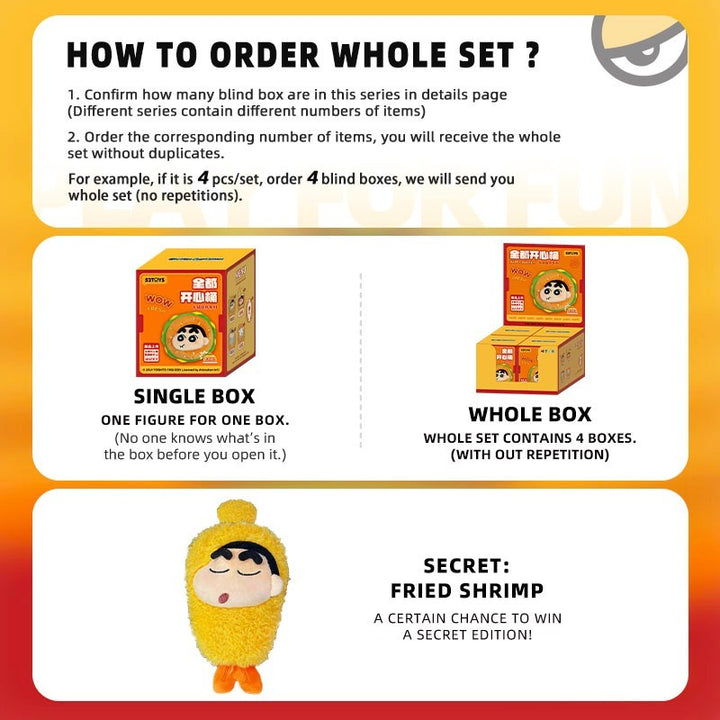 Original 52TOYS Crayon Shin-chan Happy Bucket Series Blind Box Figure Toy 蜡笔小新全都开心桶系列