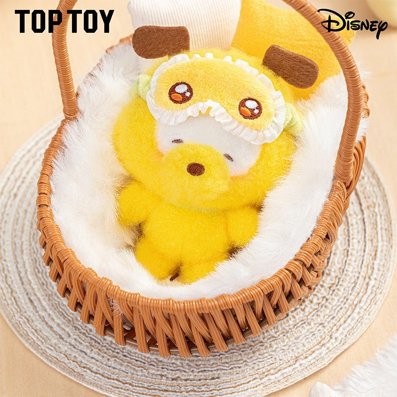 Original TOPTOY Disney Squinting Sleepwear Series Plush Pendant Blind Box 迪士尼眯眯眼睡衣系列毛绒挂件盲盒米奇朱迪可爱公仔礼物