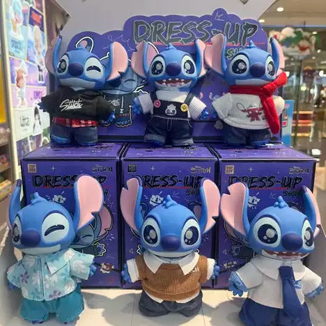 Original TOPTOY Disney Stitch Dress-Up Show Series Plush Blind Box 迪士尼史迪奇换装秀搪胶毛绒盲盒可爱公仔包包礼物挂饰