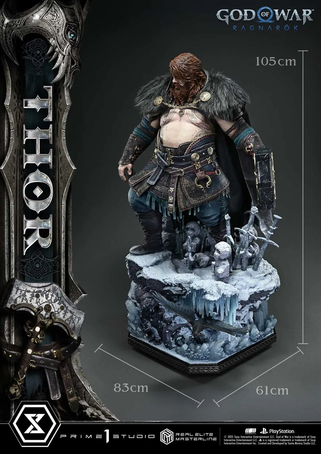 【Pre order】Prime 1 Studio 1/3 God of War: Ragnarok Thor (Copyright)