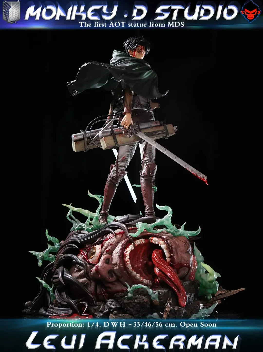 【Pre order】Monkey D Studio 1/6 & 1/4 Attack on Titan Levi Ackerman