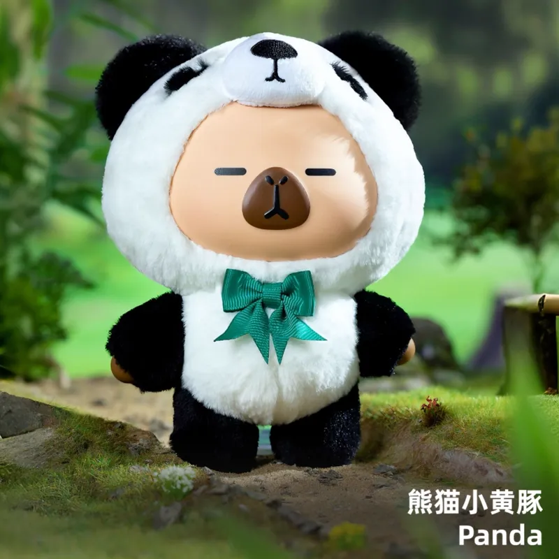Original Capybara Pimoo Forest Monster Edition Blind Box 官方正版卡皮巴拉小黄豚国宝动物系列搪胶毛绒盲盒挂件玩偶娃娃