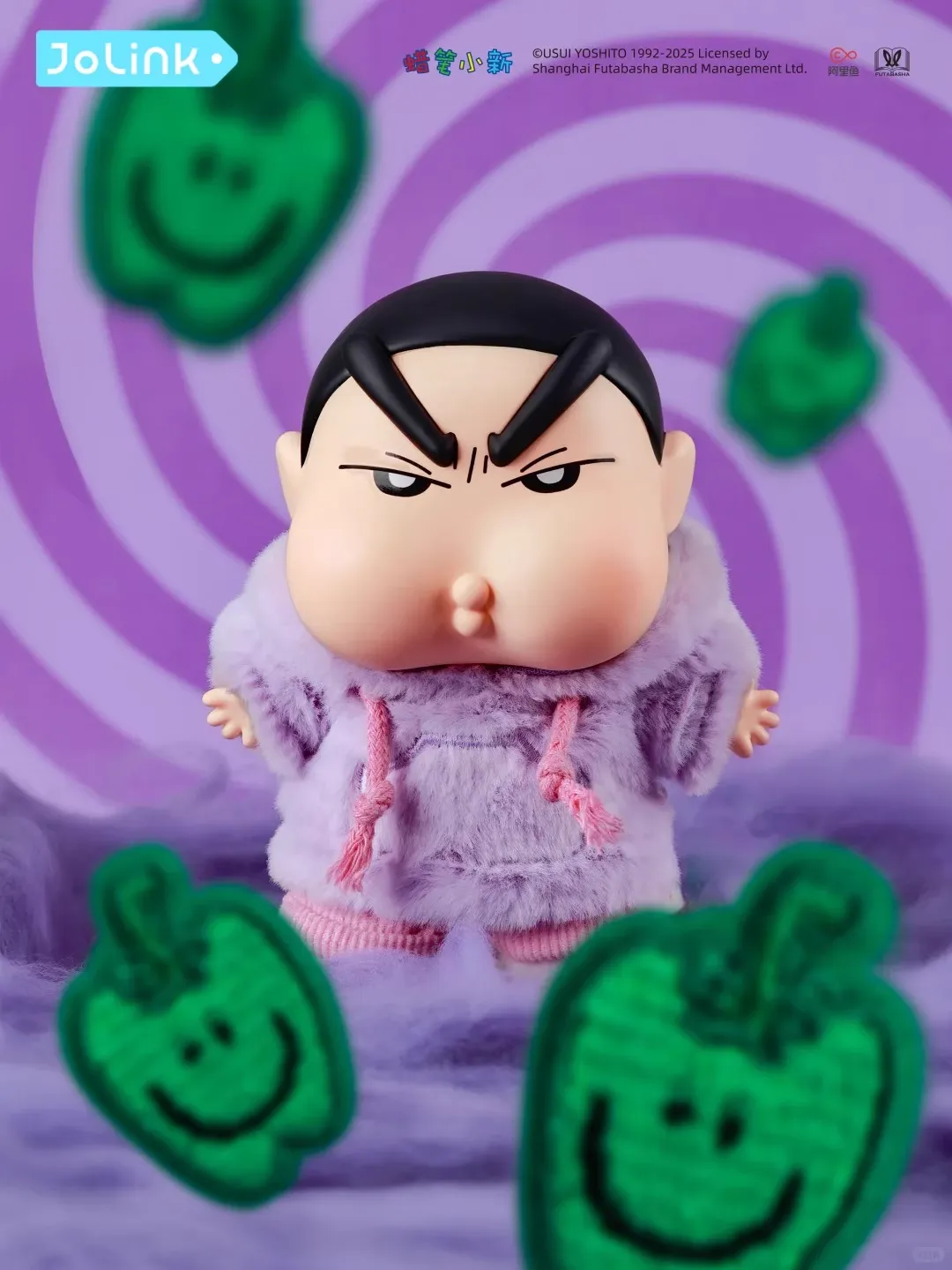 Original JOLINK Crayon Shin-Chan Emotional Dopamine Series Blind Boxe 正版蜡笔小新盲盒情绪多巴胺搪胶毛绒挂件周边潮玩手办公仔女礼物