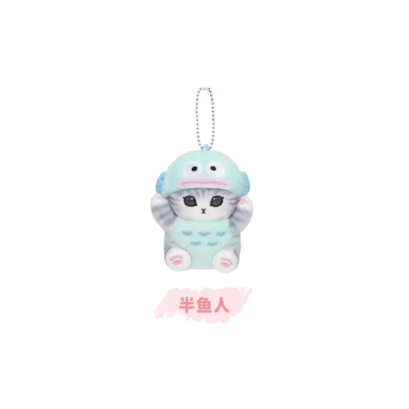 Original Mofusand x Sanrio 2nd Collaboration Series - Plush Chain 猫福珊迪x三丽鸥家族毛绒迷你挂件