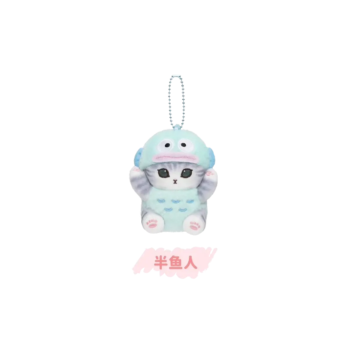 Original Mofusand x Sanrio 2nd Collaboration Series - Plush Chain 猫福珊迪x三丽鸥家族毛绒迷你挂件