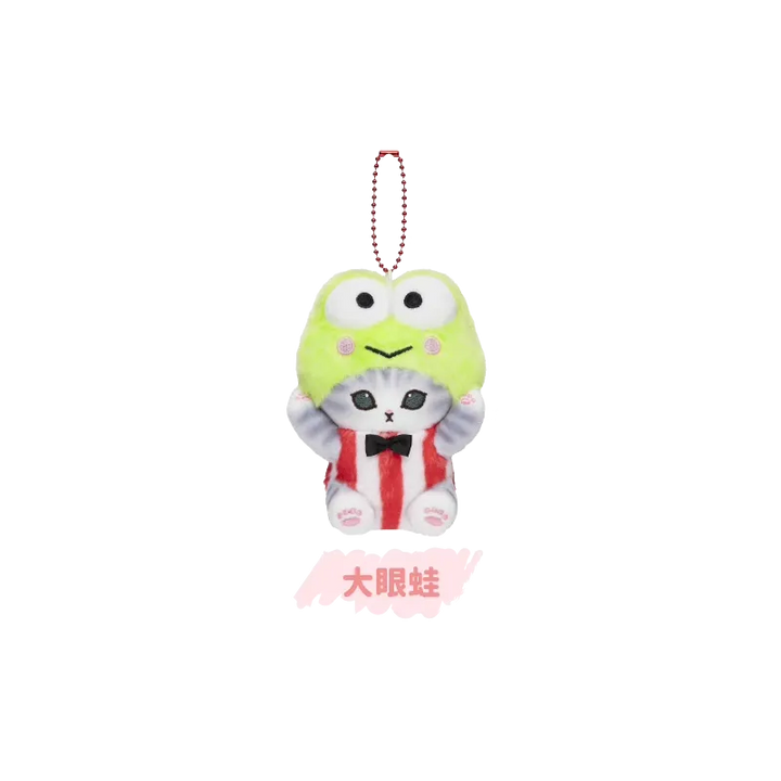 Original Mofusand x Sanrio 2nd Collaboration Series - Plush Chain 猫福珊迪x三丽鸥家族毛绒迷你挂件