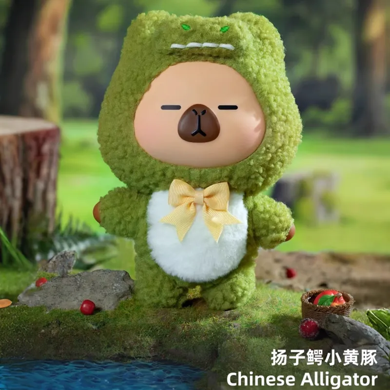 Original Capybara Pimoo Forest Monster Edition Blind Box 官方正版卡皮巴拉小黄豚国宝动物系列搪胶毛绒盲盒挂件玩偶娃娃