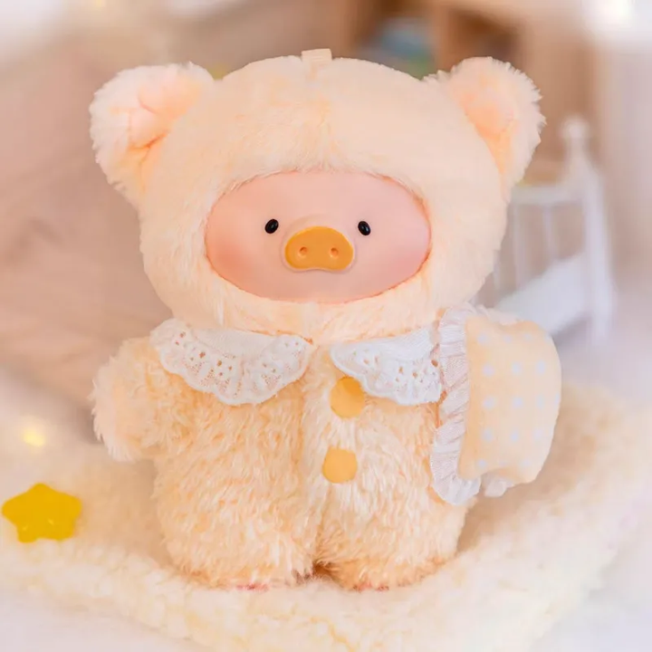 Original ToyZeroPlus Lulu The Piggy Dreaming Wonderland Series Blind Box 罐头猪LuLu猪梦里什么都有系列胶脸毛绒挂件盲盒