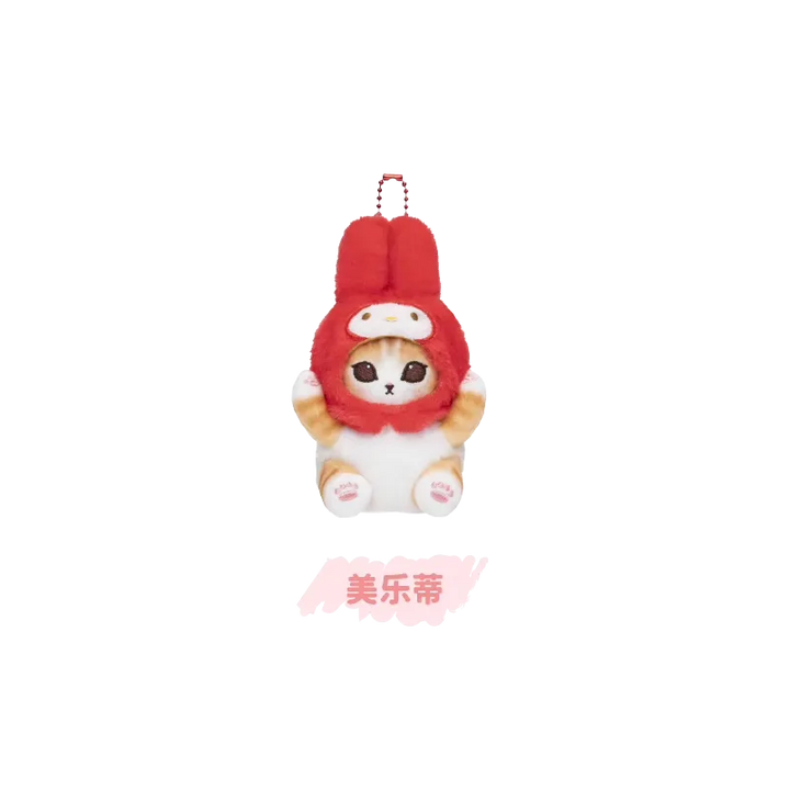 Original Mofusand x Sanrio 2nd Collaboration Series - Plush Chain 猫福珊迪x三丽鸥家族毛绒迷你挂件