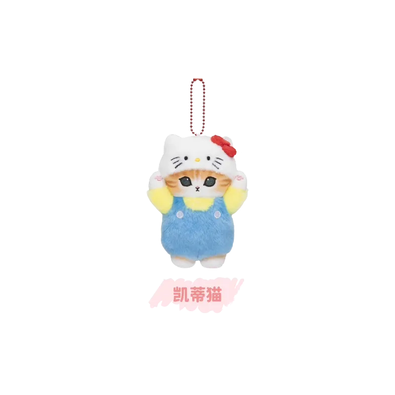 Original Mofusand x Sanrio 2nd Collaboration Series - Plush Chain 猫福珊迪x三丽鸥家族毛绒迷你挂件