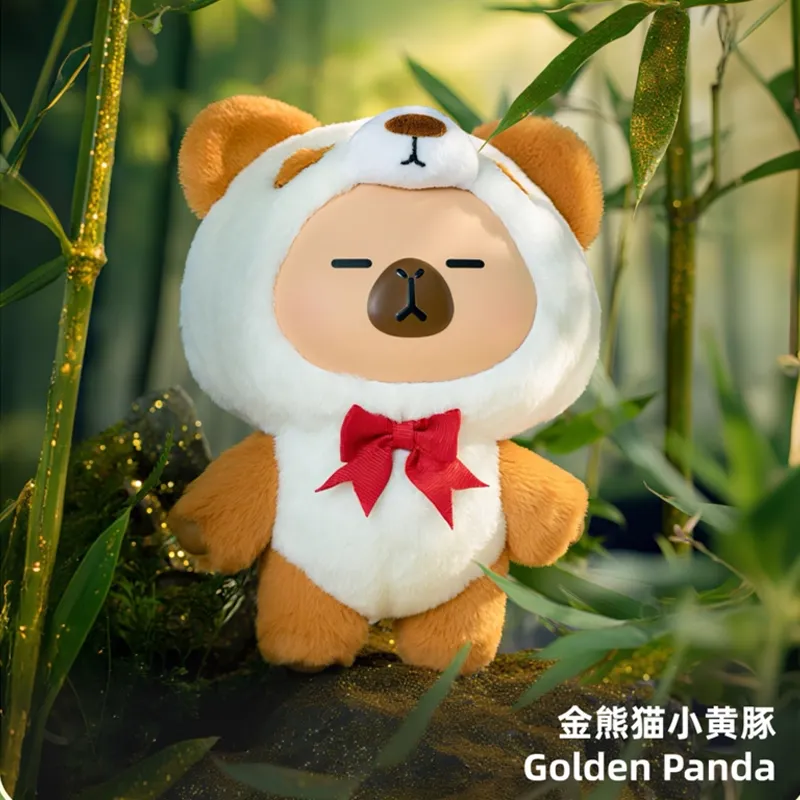 Original Capybara Pimoo Forest Monster Edition Blind Box 官方正版卡皮巴拉小黄豚国宝动物系列搪胶毛绒盲盒挂件玩偶娃娃