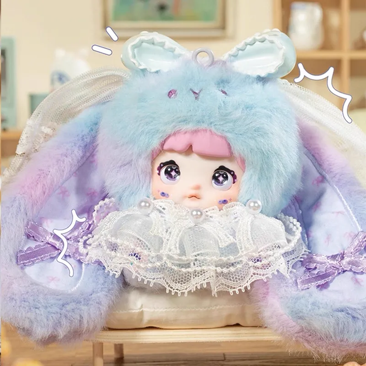 Original Nommi Baby Sweetheart Bunny 正版Nommi糯米儿米宝二代甜心兔兔毛绒盲盒手办娃娃摆件玩偶模型