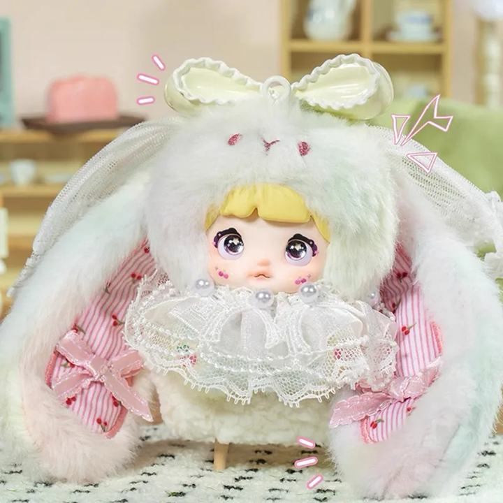 Original Nommi Baby Sweetheart Bunny 正版Nommi糯米儿米宝二代甜心兔兔毛绒盲盒手办娃娃摆件玩偶模型