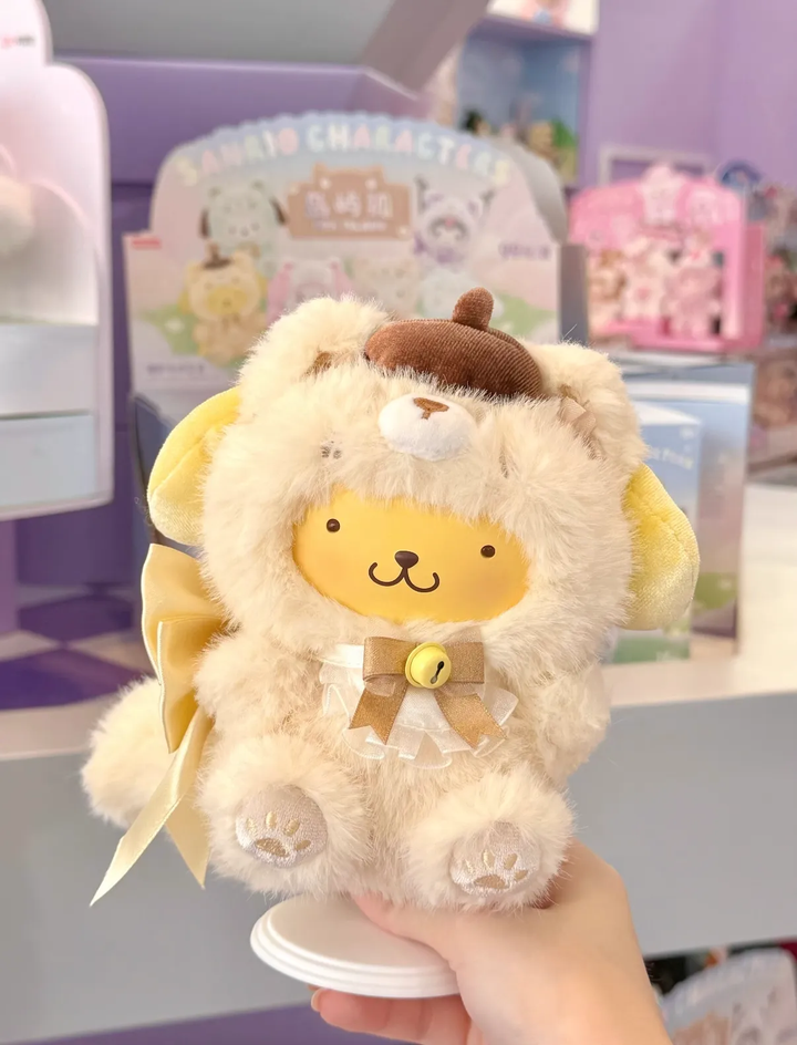 Original MINISO Sanrio Characters Fox Island Series Plush Blind Box Figure 三丽鸥岛屿狐毛绒搪胶盲盒系列摆件可爱潮玩周边礼物