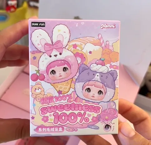 Original TOPTOY Nommi 100% Sweetness Plush Blind Box 糯米儿甜度100%系列潮玩盲盒毛绒包包挂件生日礼物