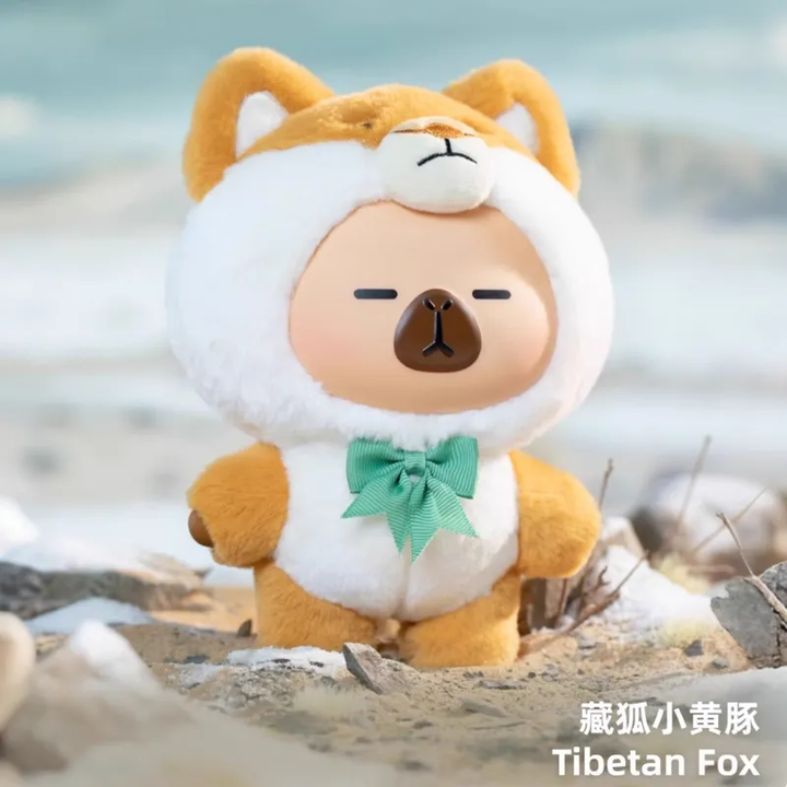 Original Capybara Pimoo Forest Monster Edition Blind Box 官方正版卡皮巴拉小黄豚国宝动物系列搪胶毛绒盲盒挂件玩偶娃娃
