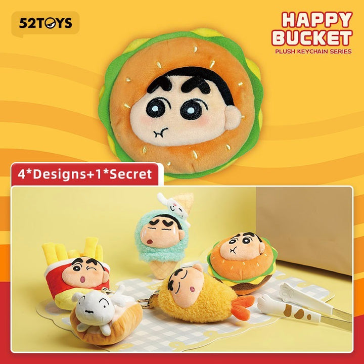 Original 52TOYS Crayon Shin-chan Happy Bucket Series Blind Box Figure Toy 蜡笔小新全都开心桶系列