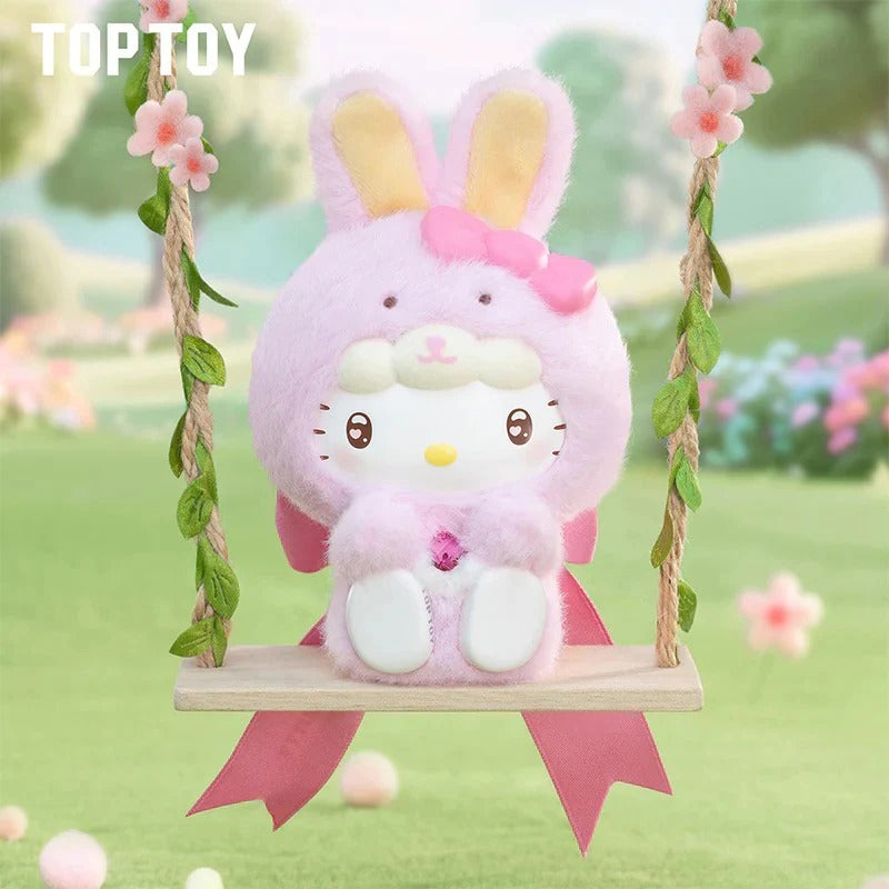 Original TOPTOY Sanrio Characters Diamond Bunny Baby Series Blind Box 三丽鸥钻石兔宝宝系列搪胶毛绒盲盒可爱挂件摆件生日礼物