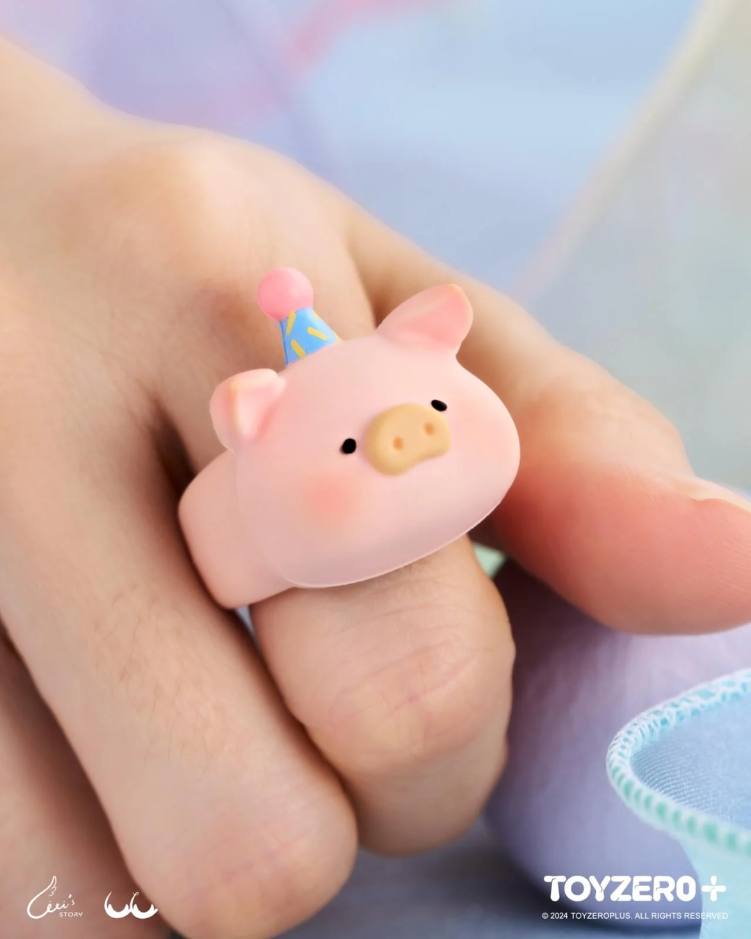 Original TOYZEROPLUS LuLu the Piggy - 3XL 5th Anniversary 正品罐头猪lulu猪五周年生日蛋糕套组限定吊卡潮玩盲盒摆件