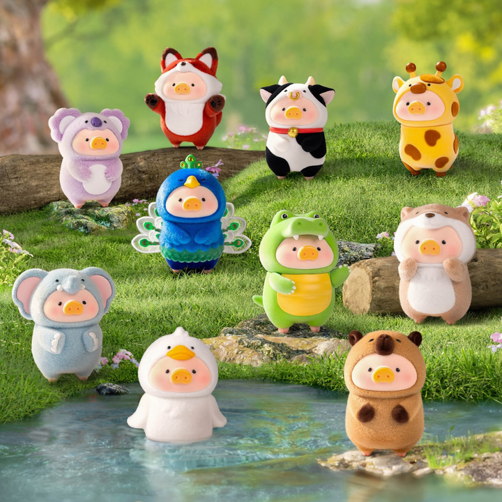 Original Toyzero+ LuLu the Piggy Animal Party Series Blind Box 罐头猪LuLu猪动物派对系列盲盒手办公仔可爱桌面车载摆件女生礼物