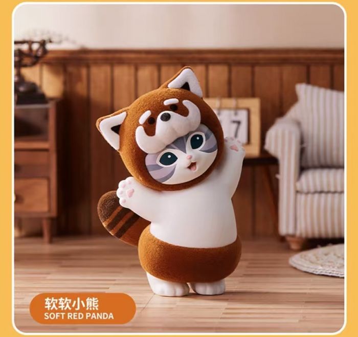 Miniso Mofusand Furry Party Series Blind Box 正版猫福珊迪系列毛茸茸派对盲盒可爱公仔