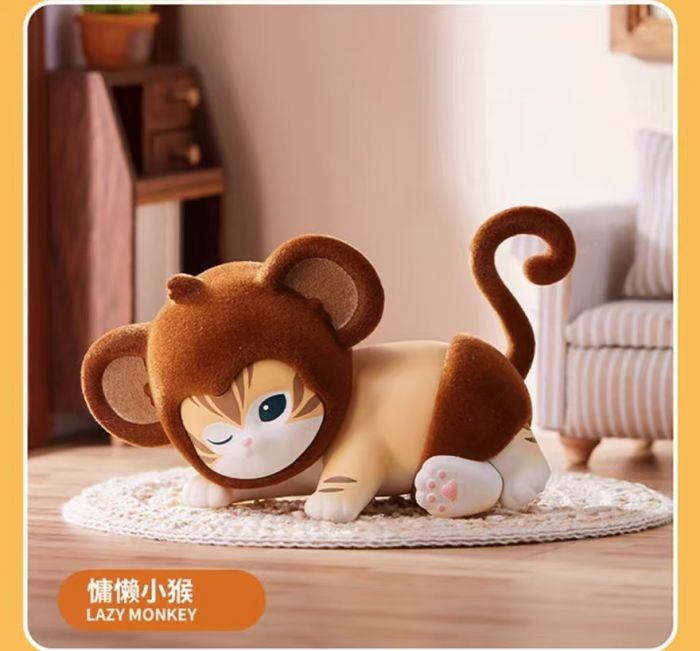 Miniso Mofusand Furry Party Series Blind Box 正版猫福珊迪系列毛茸茸派对盲盒可爱公仔
