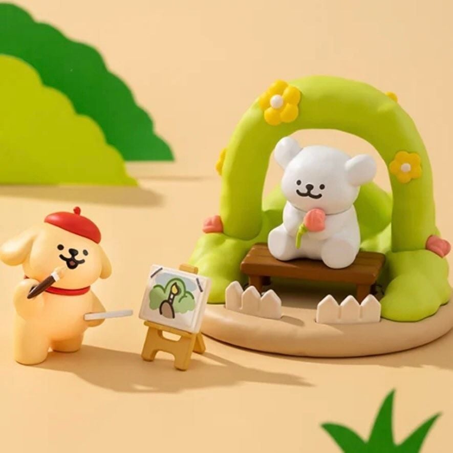 Original PLZDOT Maltese's Travel Diary 2 Blind Box 线条小狗2的旅行日记盲盒