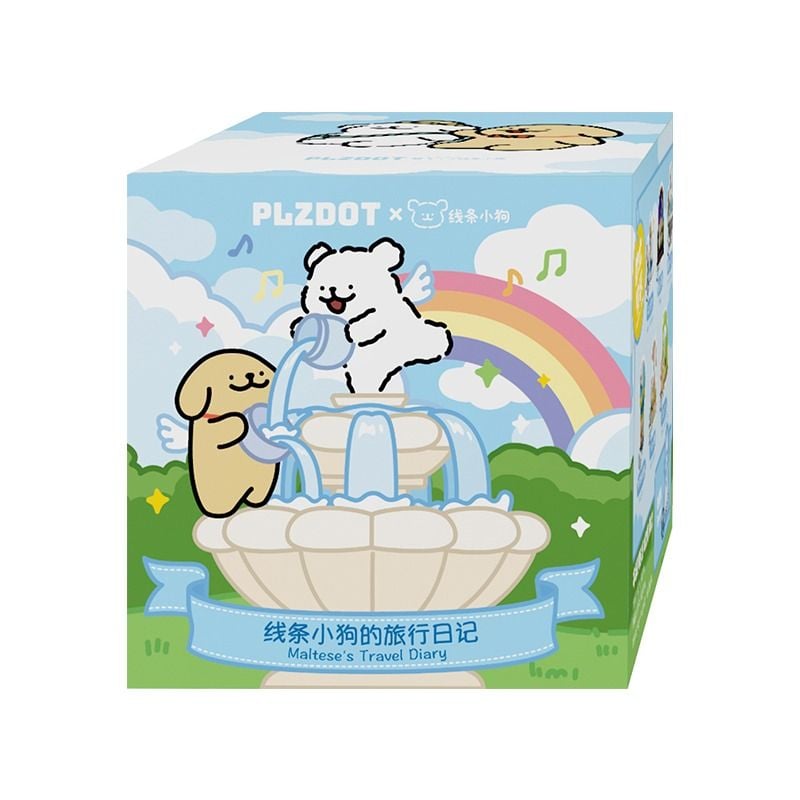 Original PLZDOT Maltese's Travel Diary 2 Blind Box 线条小狗2的旅行日记盲盒