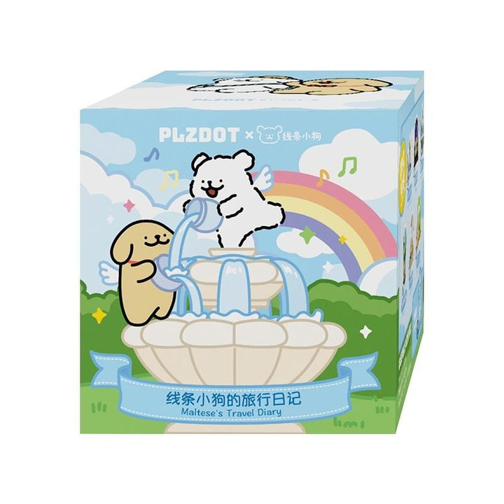 Original PLZDOT Maltese's Travel Diary 2 Blind Box 线条小狗2的旅行日记盲盒