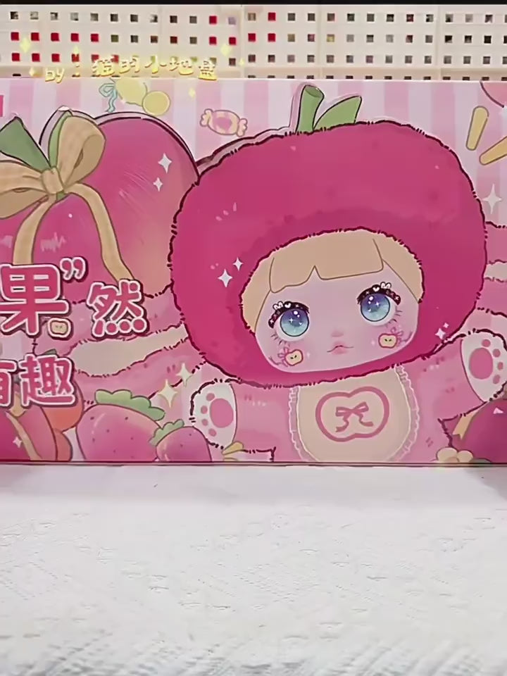 Original Nommi Interesting Fruits Series Plush Blind Box 糯米儿果然有趣-苹安喜乐系列毛绒盲盒潮玩摆件可爱娃娃
