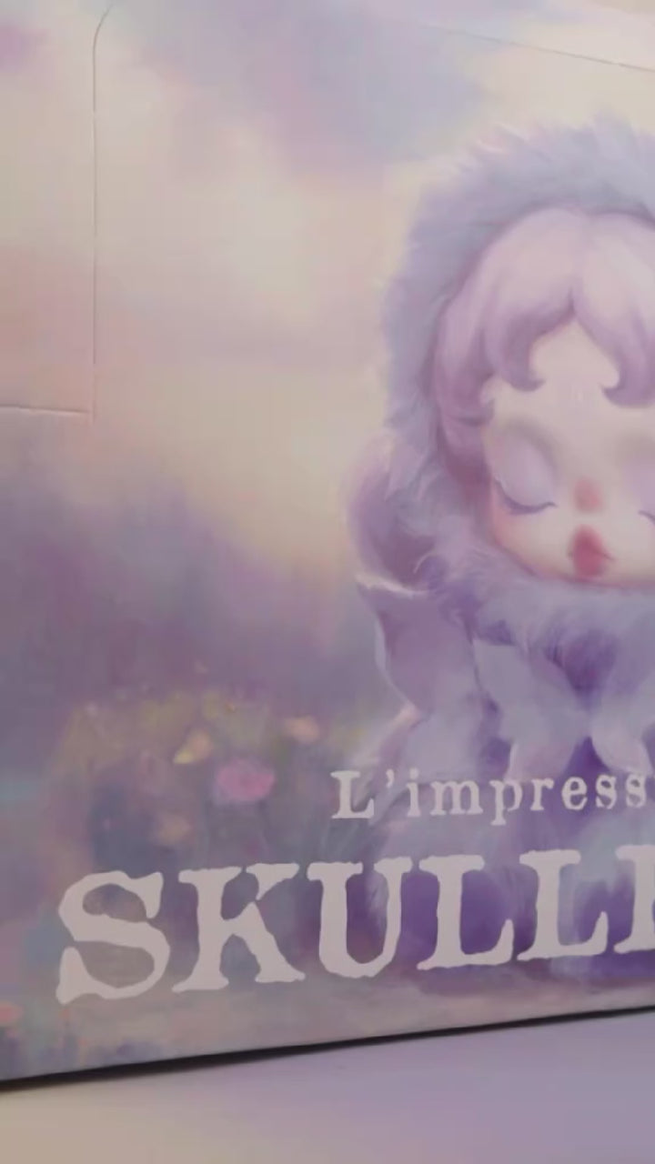 Original POPMART SKULLPANDA V2 L'impressionnisme Series Plush Pendant Blind Box SKULLPANDA光织园系列毛绒盲盒冬日乐章二代礼物
