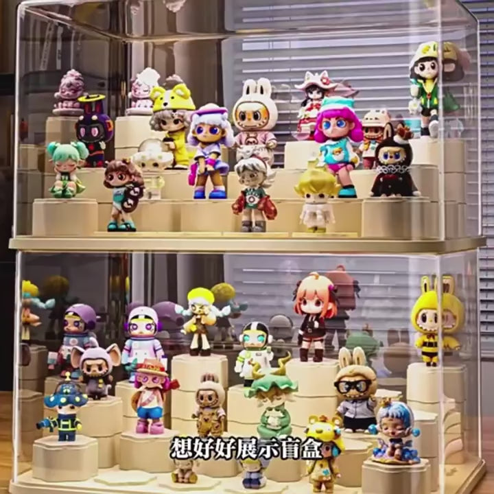 Blind Box Acrylic Display Stand - Dustproof Storage Case for Action Figures, Dolls, & Collectibles