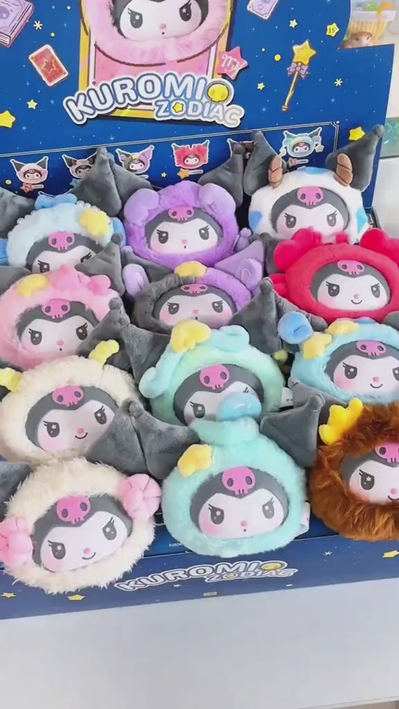 Original TOPTOY Kuromi Twelve Constellation Vinyl Plush Series Blind Box 库洛米十二星座玩偶毛绒搪胶盲盒