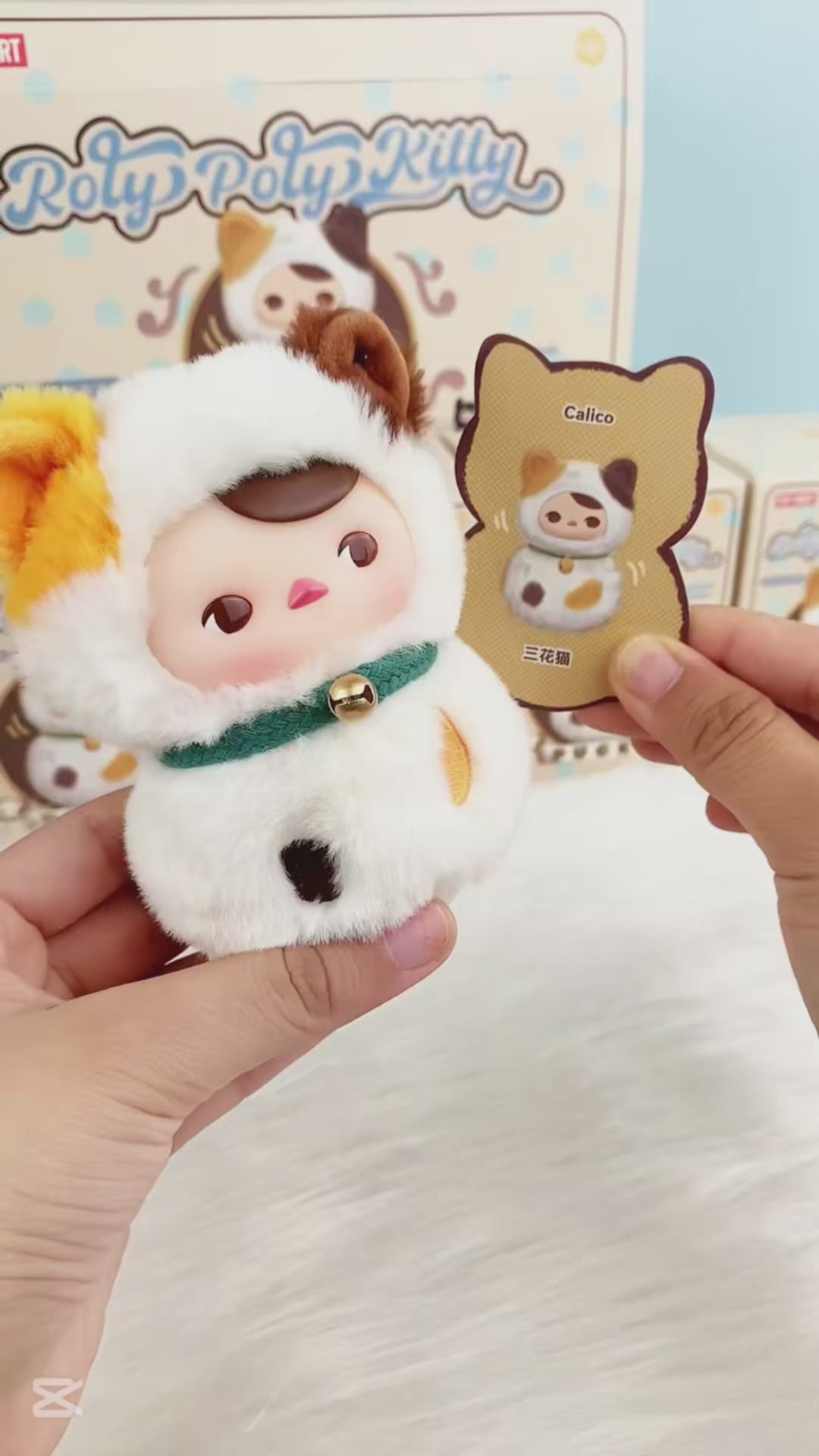Original POPMART PUCKY Roly-Poly Kitty Series-Vinyl Plush Blind Box 不倒翁猫咪系列-乙烯基毛绒盲盒玩具公仔生日礼物儿童玩具