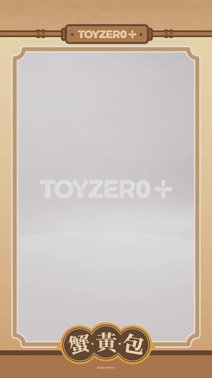 Original TOYZERO+ LuLu the Piggy - Crab Roe Bun 猪蟹黄包吊卡森林剧场胶脸指偶挂件盲盒动物派对系列毛绒周边