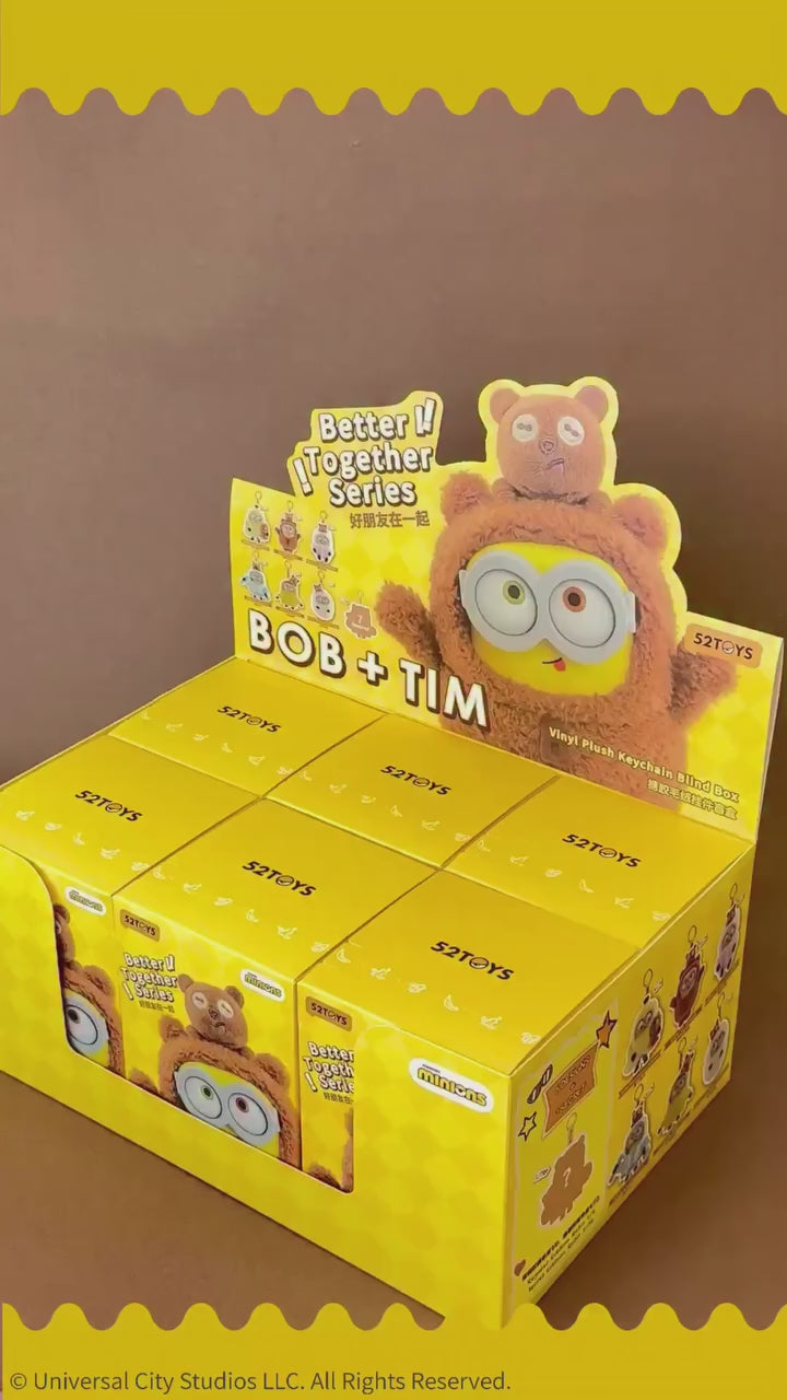 52TOYS BOB & TIM Minion Best Friends Together Series Vinyl Plush Blind Box – Trendy Collectible