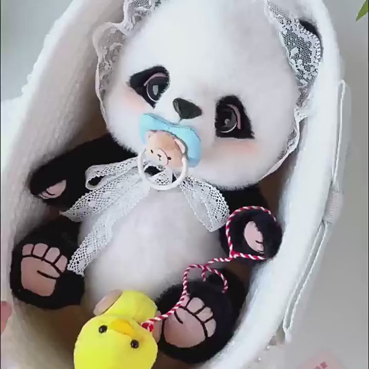 Original Bobonuts Plush Panda Toy ManMan, Rubii & Sweet Bean Panda Bobonuts满满熊猫 Rubii卢比象糖豆小熊猫毛绒玩具