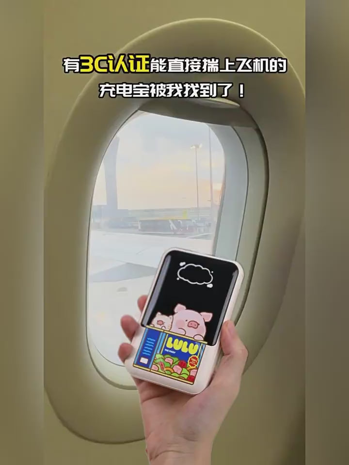 Original ROCK x PIGGY THE LULU PD 22.5W Fast Charging Power Bank 1000mAh LULU猪新款双线10000毫安CCC国标识移动电源