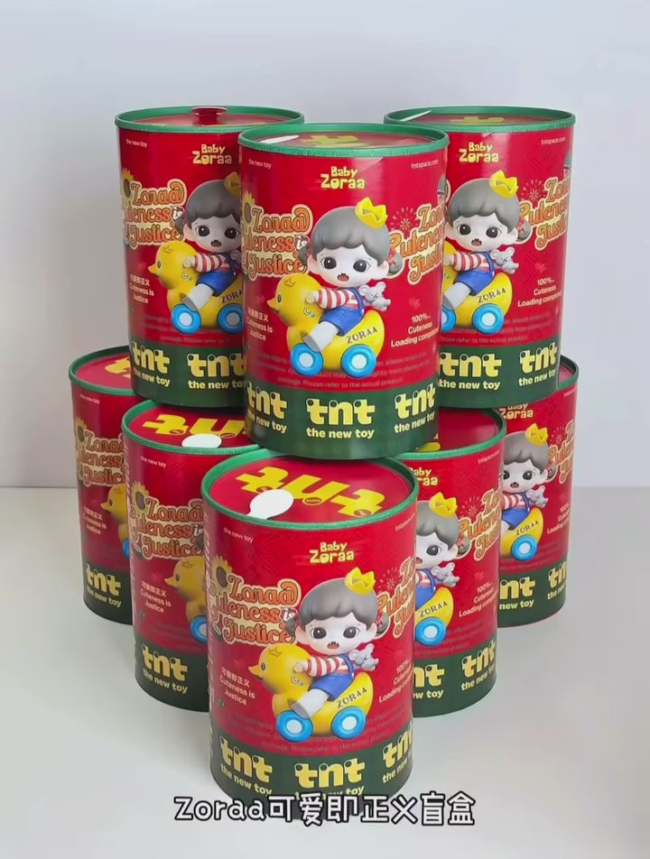 Origianl TNT SPACE Baby Zoraa Cuteness is Justice Blind Box 新品Zoraa妹妹可爱即正义系列潮玩盲盒手办摆件女生礼物
