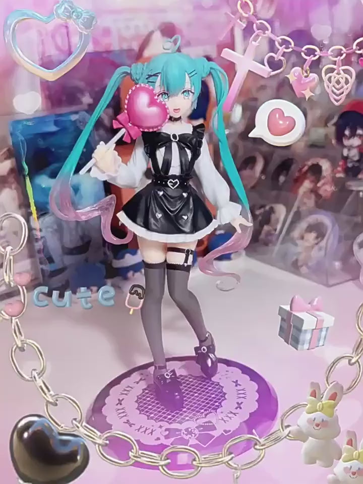 TAITO Hatsune Miku Thunderbolt Kei Extraordinary Fashion Subculture Ver. (Height: 18cm) Authentic In-stock Figure.