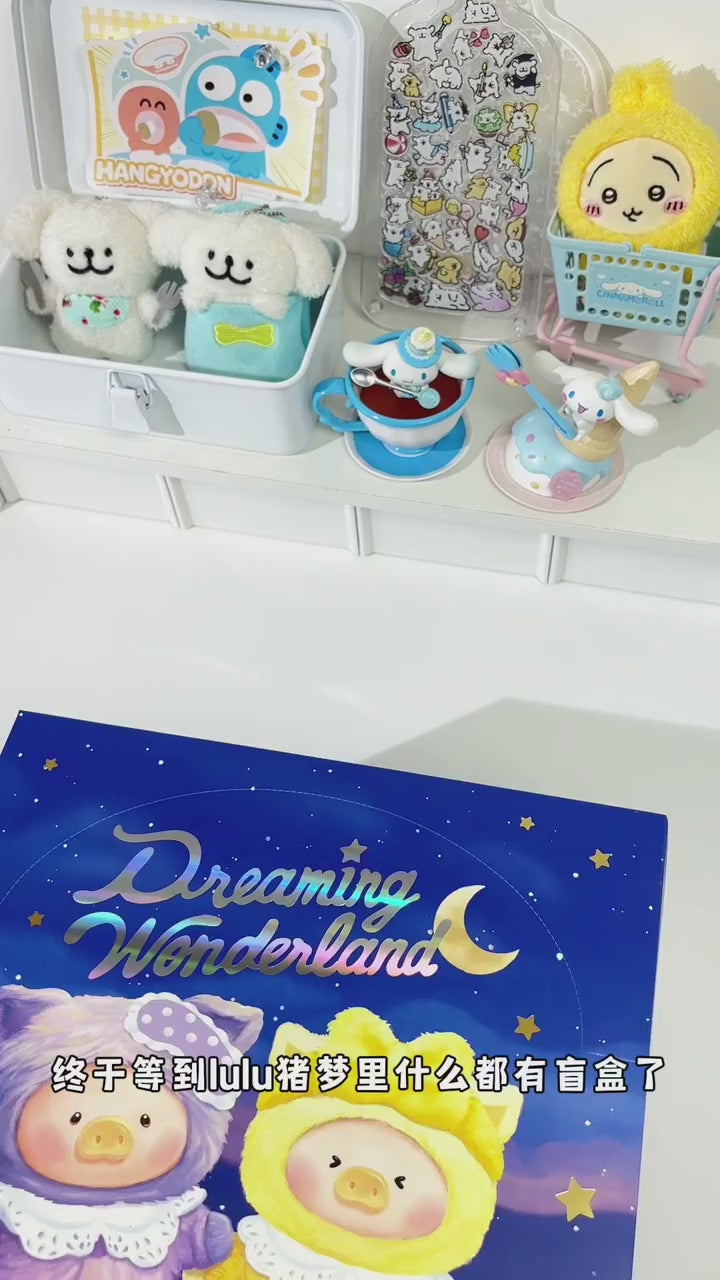 Original ToyZeroPlus Lulu The Piggy Dreaming Wonderland Series Blind Box 罐头猪LuLu猪梦里什么都有系列胶脸毛绒挂件盲盒