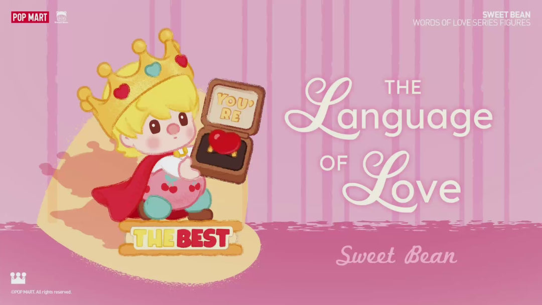 Origianl POPMART Sweet Bean The Language of Love Series Figures 小甜豆爱的语言系列盲盒