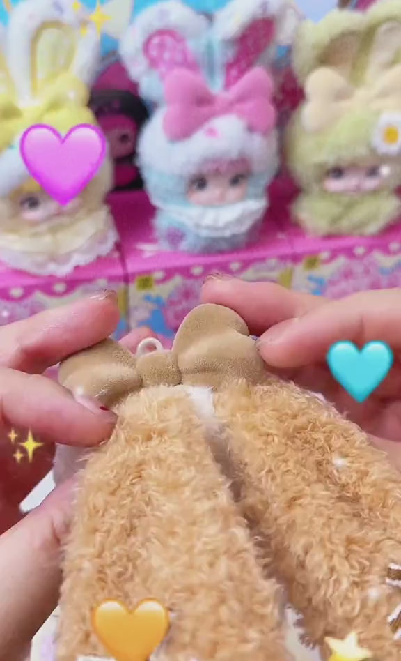 Original Nommi Baby Sweetheart Bunny 正版Nommi糯米儿米宝二代甜心兔兔毛绒盲盒手办娃娃摆件玩偶模型