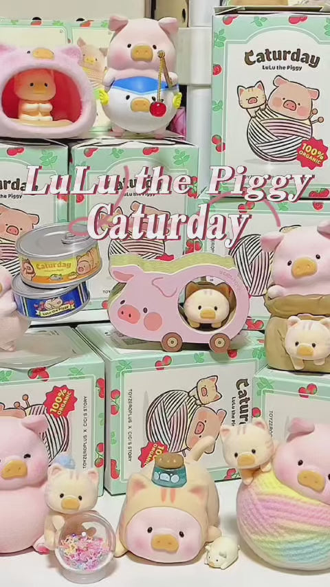 Original Lulu The Piggy - Caturday Series Blind Box 正版现货罐头LuLu猪经典系列3猪咪的休闲日盲盒潮玩手办女生礼物