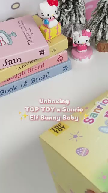 Original TOPTOY Sanrio Characters Diamond Bunny Baby Series Blind Box 三丽鸥钻石兔宝宝系列搪胶毛绒盲盒可爱挂件摆件生日礼物