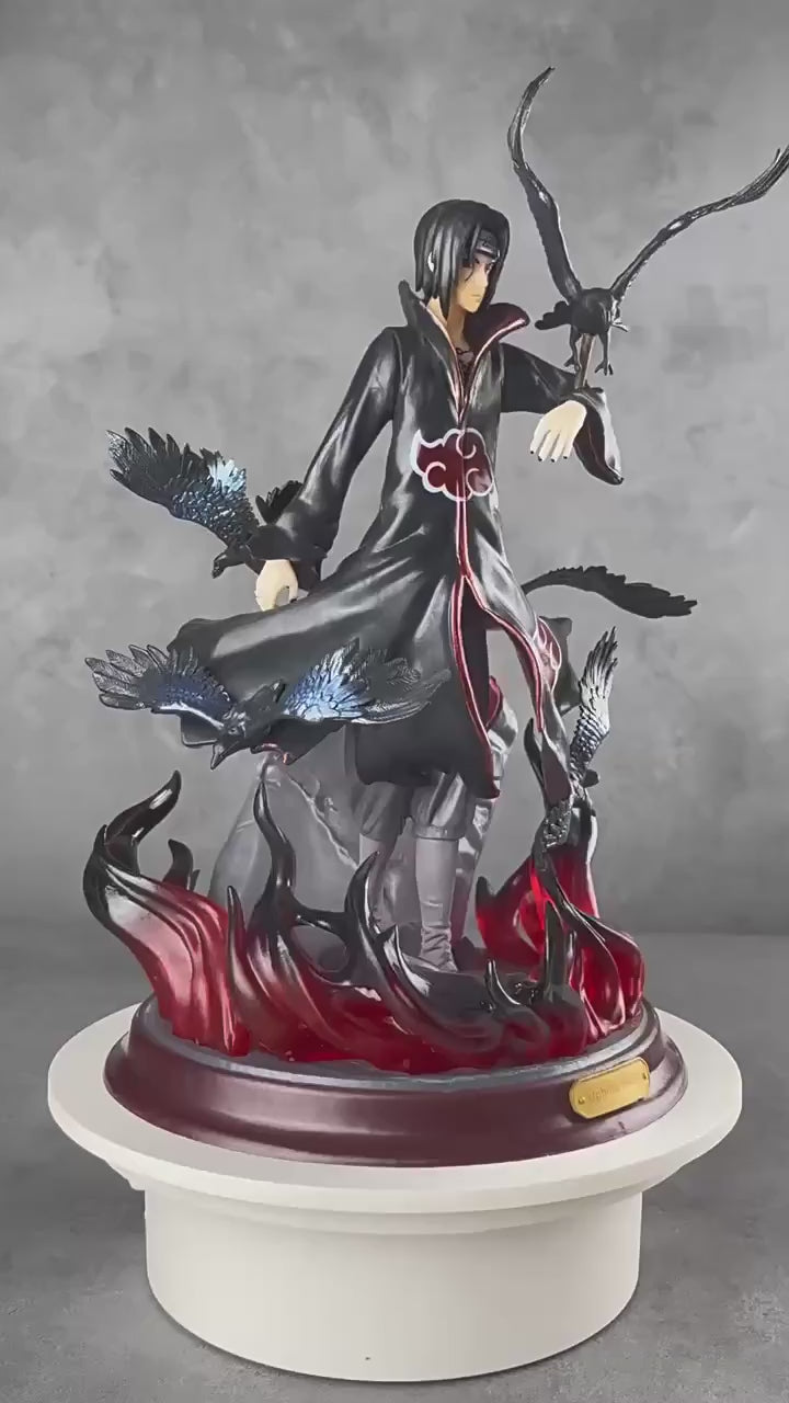 Naruto Premium Crow Hall Uchiha Itachi Akatsuki GK Statue Anime Figure 27 CM 火影忍者优质版乌鸦殿堂鼬晓组织