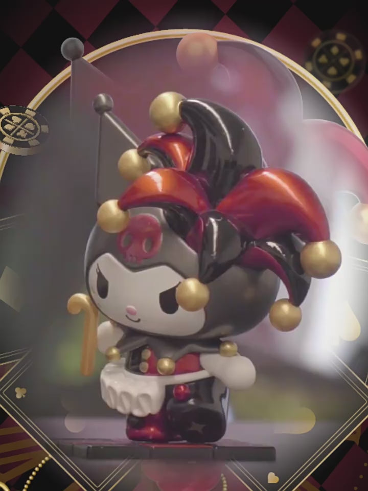 Original TOPTOY Sanrio Kuromi Poker Kingdom Series Blind Box 三丽鸥酷洛米扑克王国盲盒套装全套手办公仔