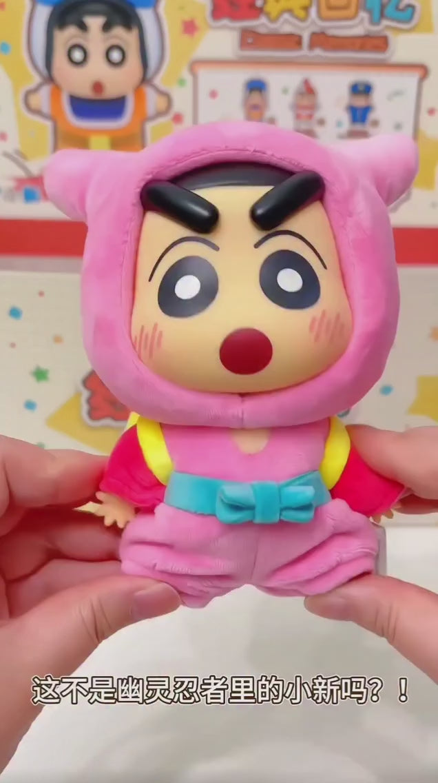 Original TOPTOY Crayon Shin Chan Classic Life Vinyl Plush Toy Blind Box Series