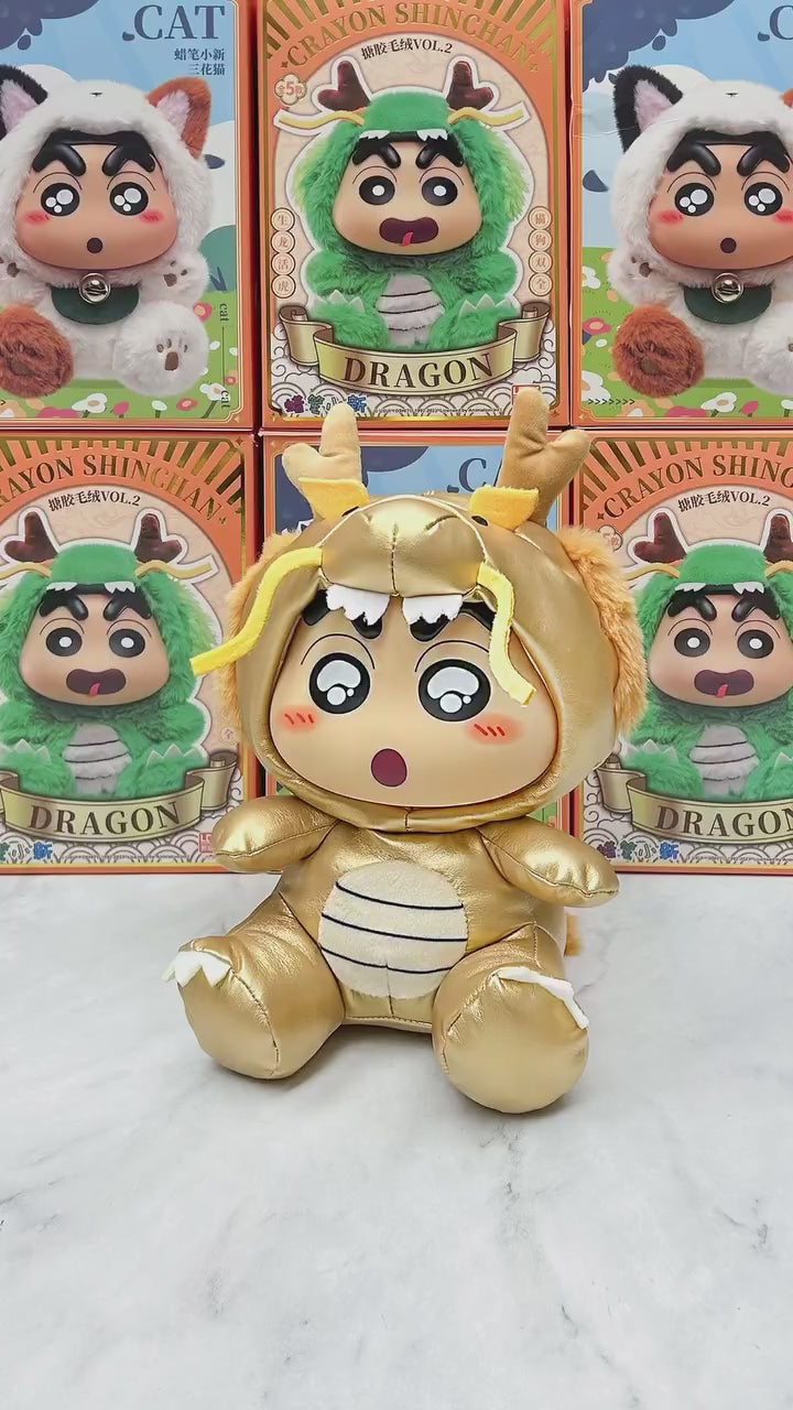 Crayon Shin-chan Soft Vinyl Plush Toy Figure Dragon Series Blind Box –  蜡笔小新搪胶毛绒玩偶龙系列公仔